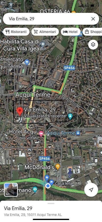 Appartamento Lella Zona Terme Centro E Vicino Habilita-Villa Igea Acqui Terme Exteriör bild